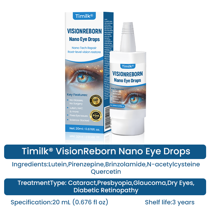 Timilk® VisionReborn Nano Eye Drops — 🌿Nano Actives, Vision Without Surgery