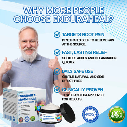 Timilk® EnduraHeal Magnesium Pain Relief Cream (Treats Arthritis, Neuropathy, Rheumatism, Sports Injuries & More)