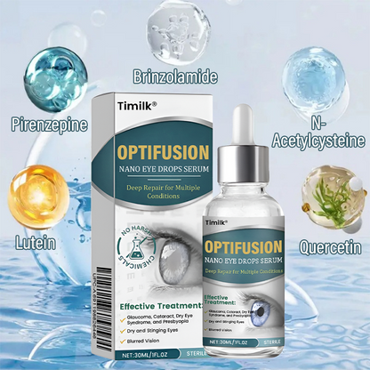 Timilk® OptiFusion Nano Eye Drops Serum—Nano Technology Restores Clear Vision,  No Glasses, No Surgery