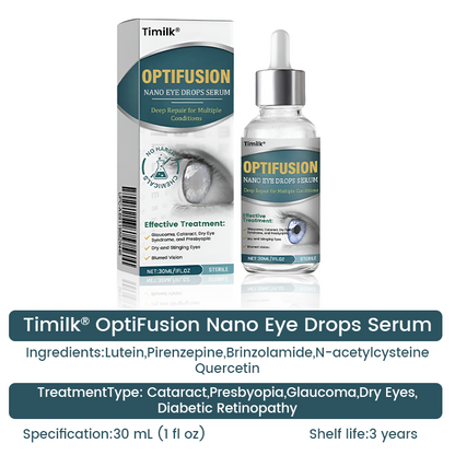 Timilk® OptiFusion Nano Eye Drops Serum—Nano Technology Restores Clear Vision,  No Glasses, No Surgery