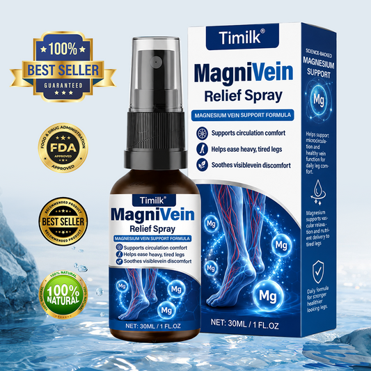 💙Official Store: Timilk® MagniVein Relief Spray 🦵 (Helps ease heavy, swollen legs, supports circulation comfort, soothes visible vein discomfort, and refreshes overworked legs)