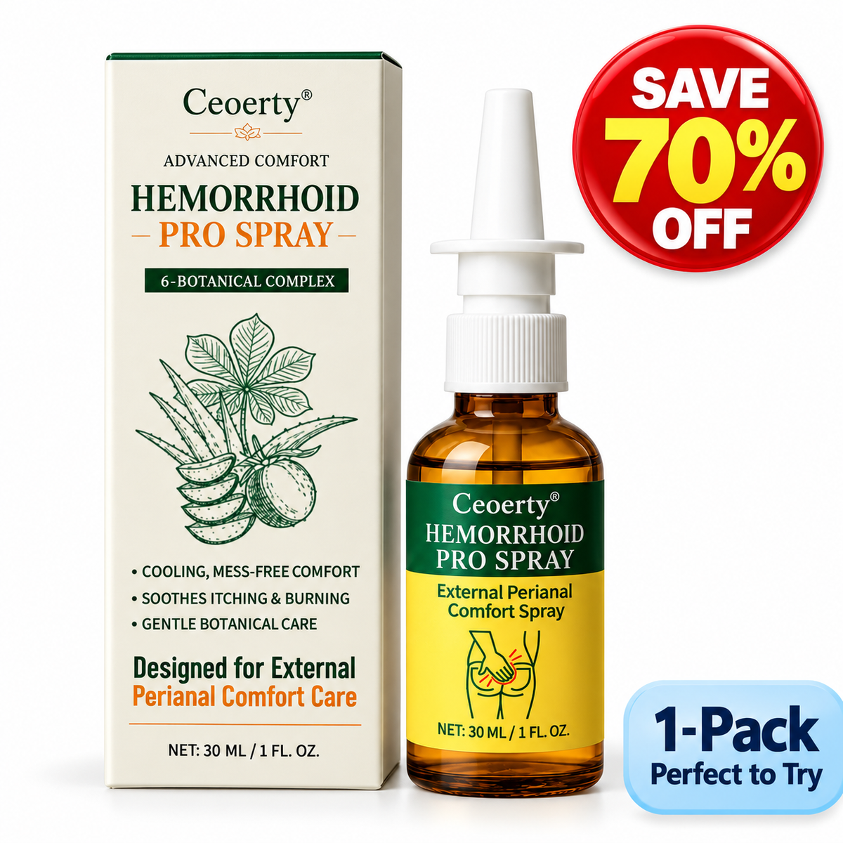 Ceoerty® Advanced Comfort Hemorrhoid PRO Spray-