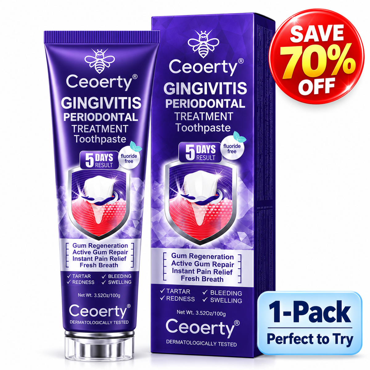 Ceoerty® Gingivitis Periodontal Treatment Toothpaste-