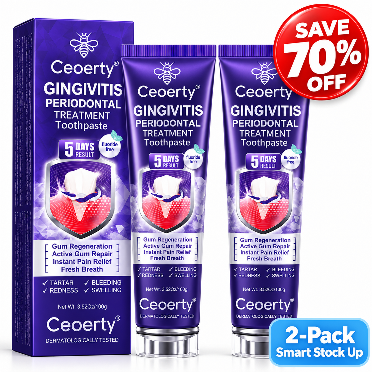 Ceoerty® Gingivitis Periodontal Treatment Toothpaste-