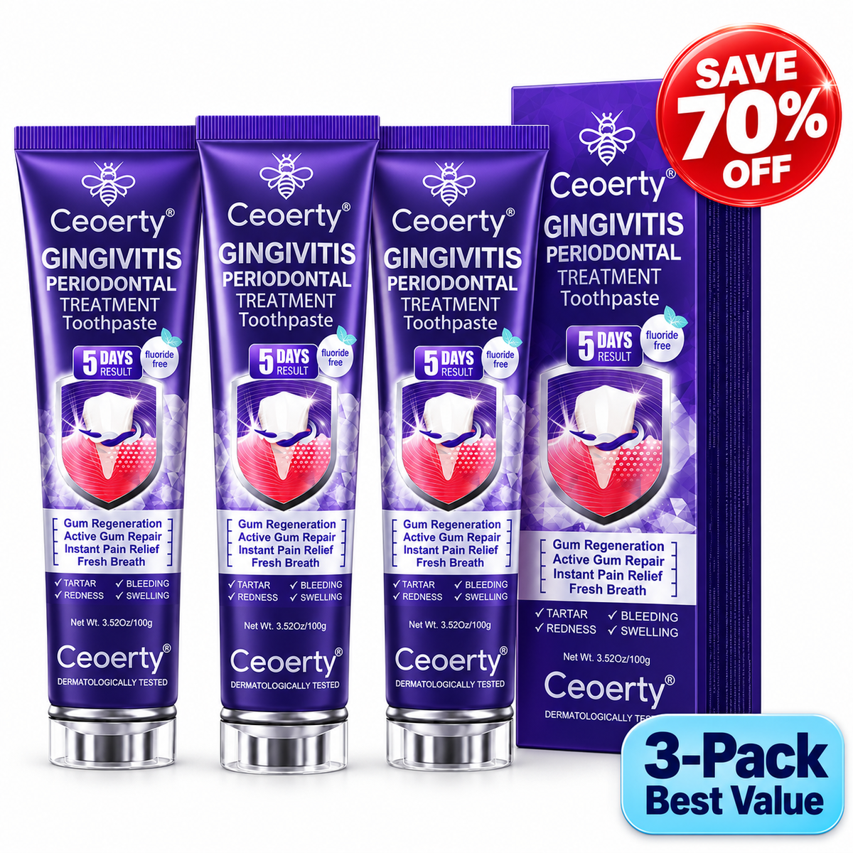 Ceoerty® Gingivitis Periodontal Treatment Toothpaste-