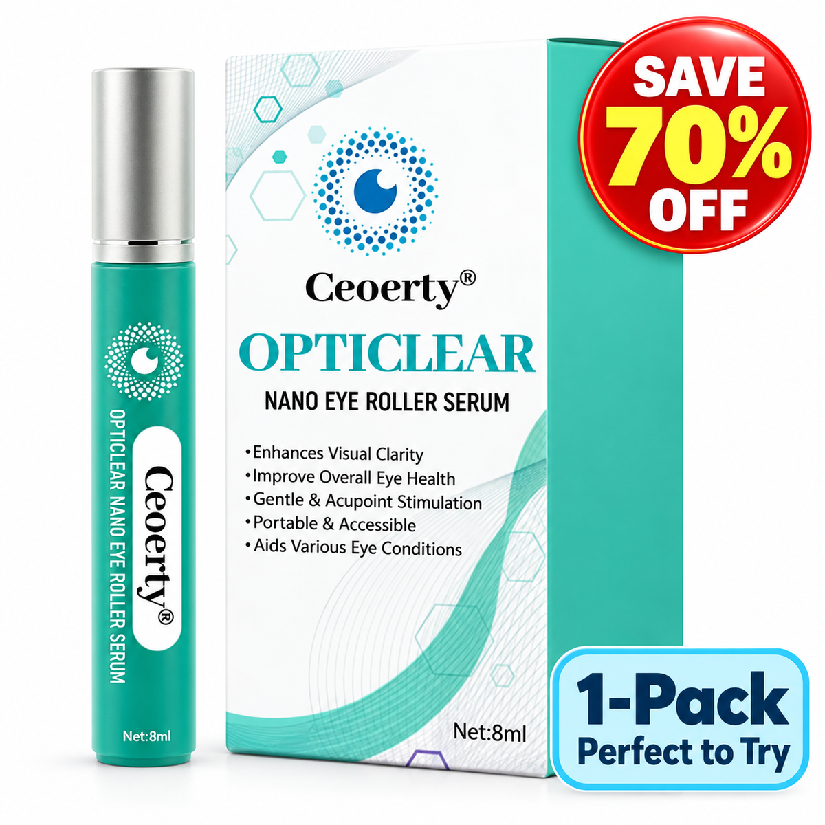Ceoerty® OptiClear Nano Eye Roller Serum-